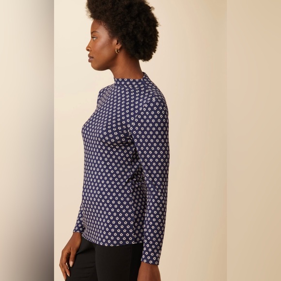 NWT Amour Vert Lux Viscose Knit Turtleneck. Size S. Color - Mia Dot - Picture 2 of 9